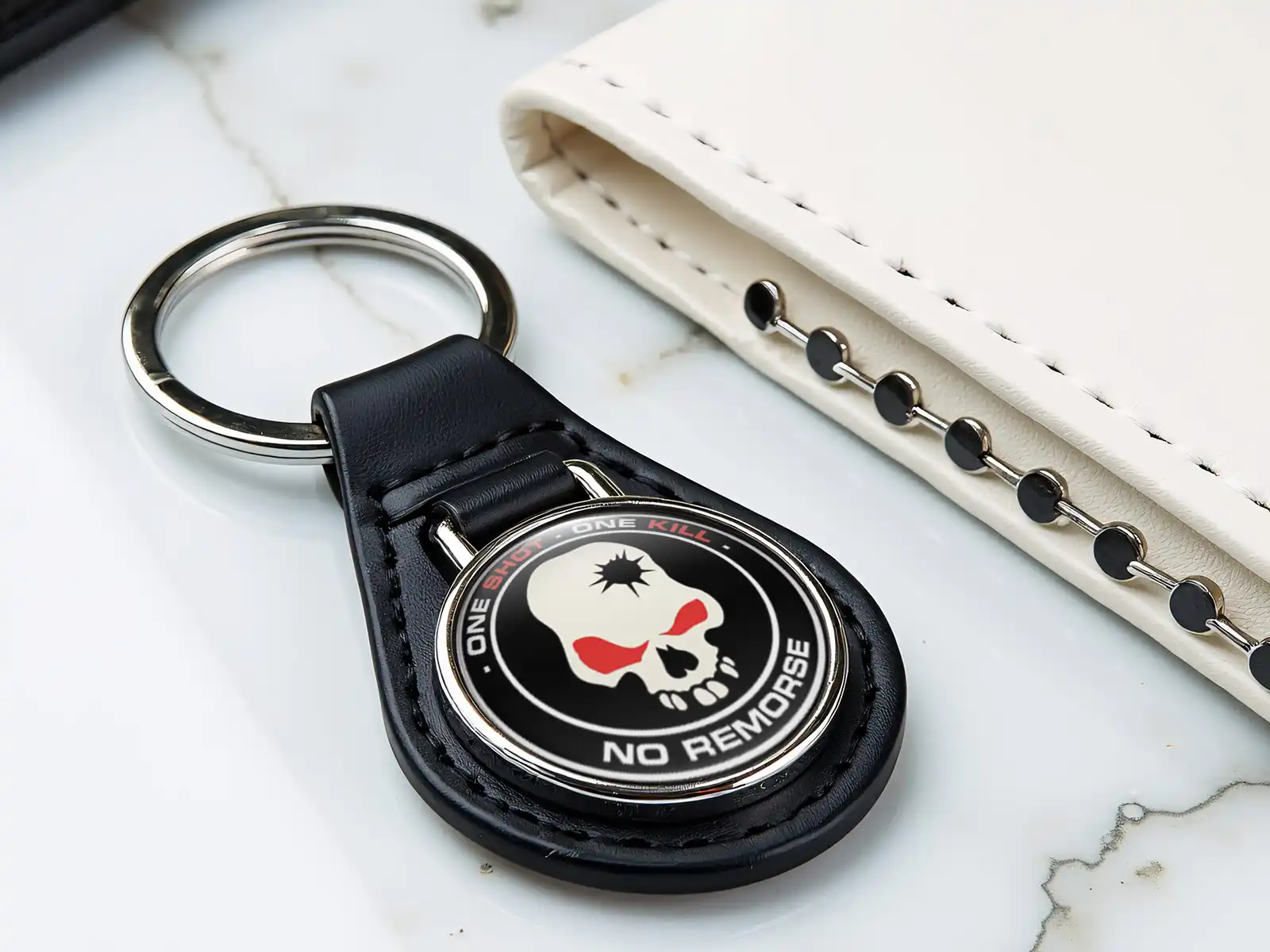 Designer Keyring Style Edition Leather Glossy